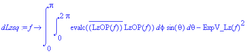 dLzsq := proc (f) options operator, arrow; int(int(...