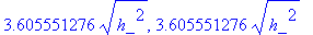 3.605551276*sqrt(h_^2), 3.605551276*sqrt(h_^2)