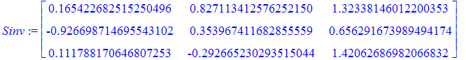 Sinv := Matrix(%id = 20625312)