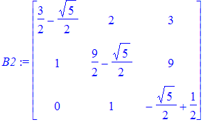 B2 := Matrix(%id = 1248120)