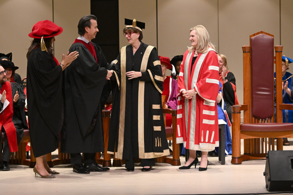 Kathleen Taylor was installed as York University's 14th Chancellor at a special ceremony at the Tribute Communities Recital Hall.