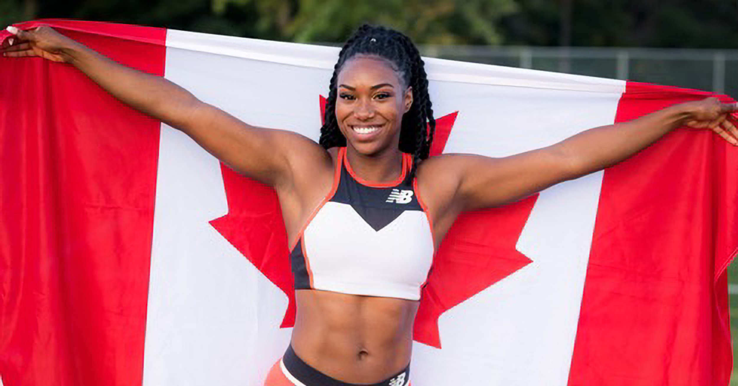 khamica bingham with canada flag