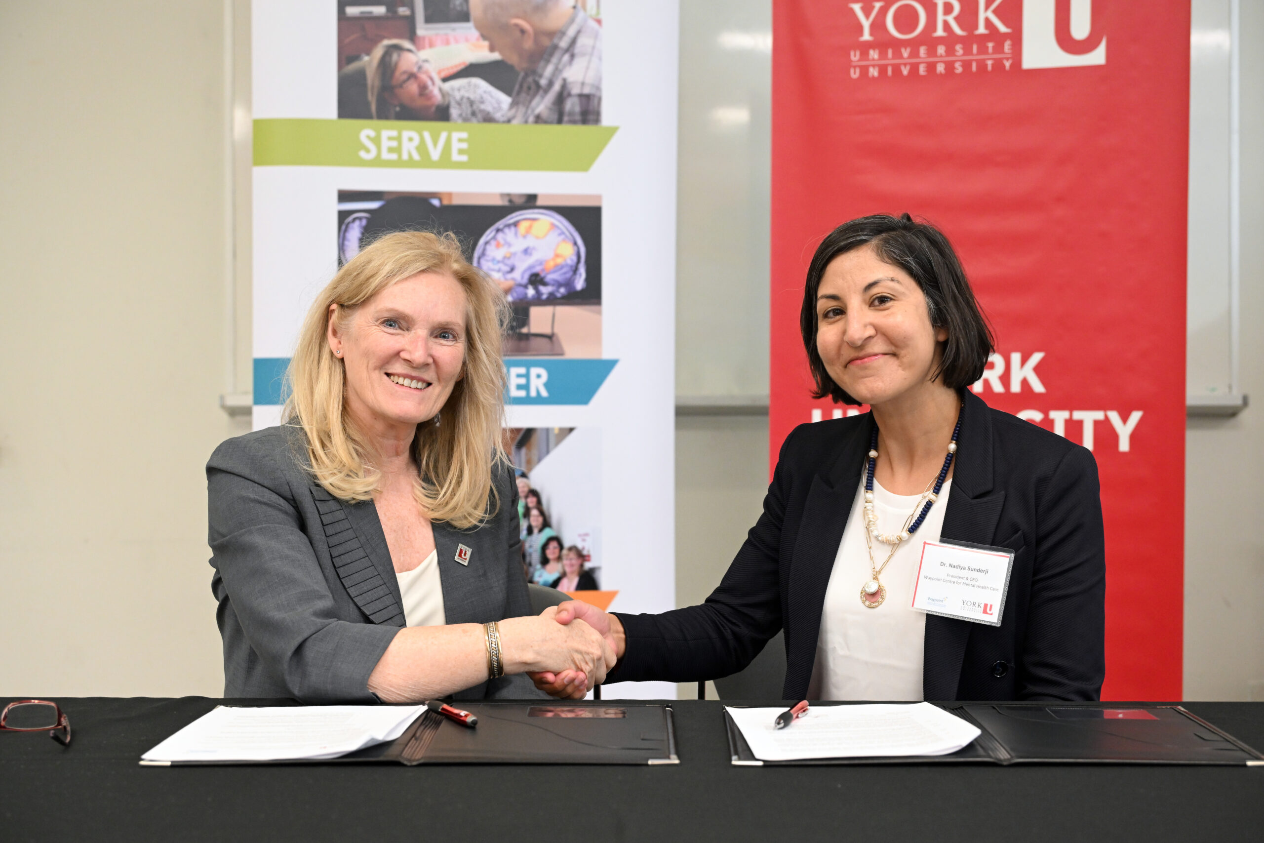 York U and Waypoint Centre for Mental Health sign three-year commitment that underscores strengths in health research and medical education