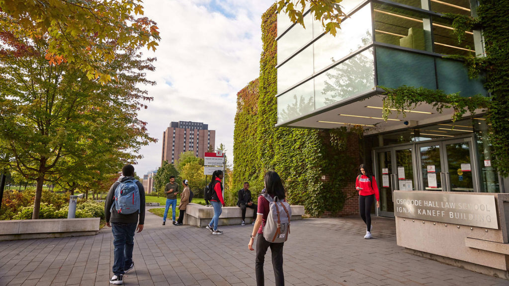 Students on York campus.