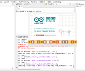 matlab will reflash the Grove Beginner Kit's ATMEGA328P chip. It's the same microcontroller as the one on the popular Arduino Uno.