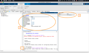 Matlab creates an object that allows us to access the Arduino Uno via the server that it has installed on the board.