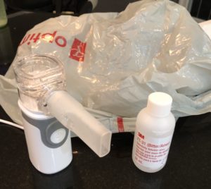 A basic nebulizer + 3M bitrex solution + plastic bag = DIY qualitative fit test. 

https://twitter.com/JenniferKShea/status/1472417143039877125