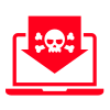 Pirate download icon.
Source: (used as per licence)
https://thenounproject.com/icon/illegal-download-1211545/