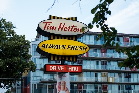 Tim Hortons' drive thru