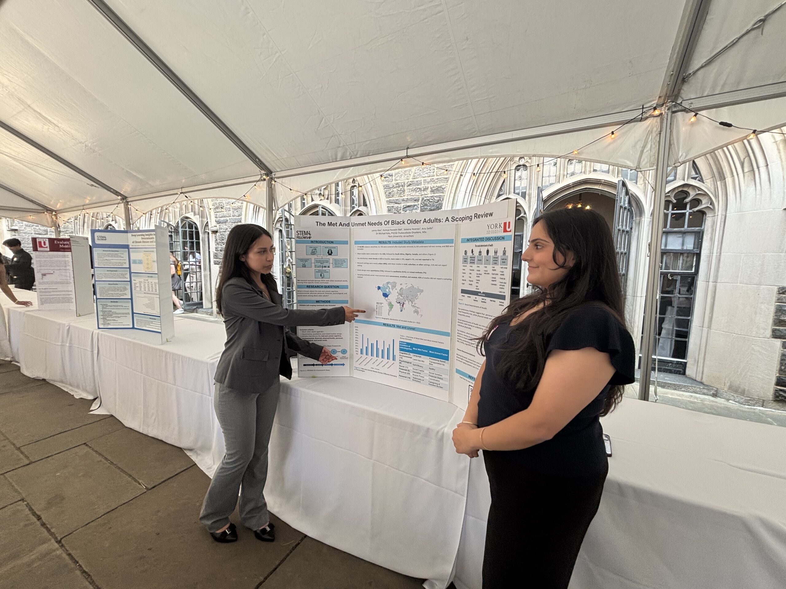 STEM poster presentation close-up