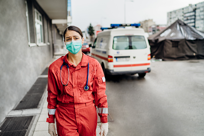 Nurse with mask