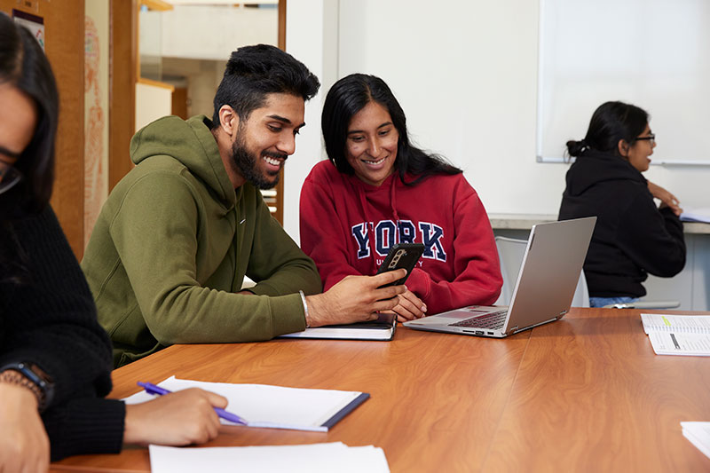 A group of research students.