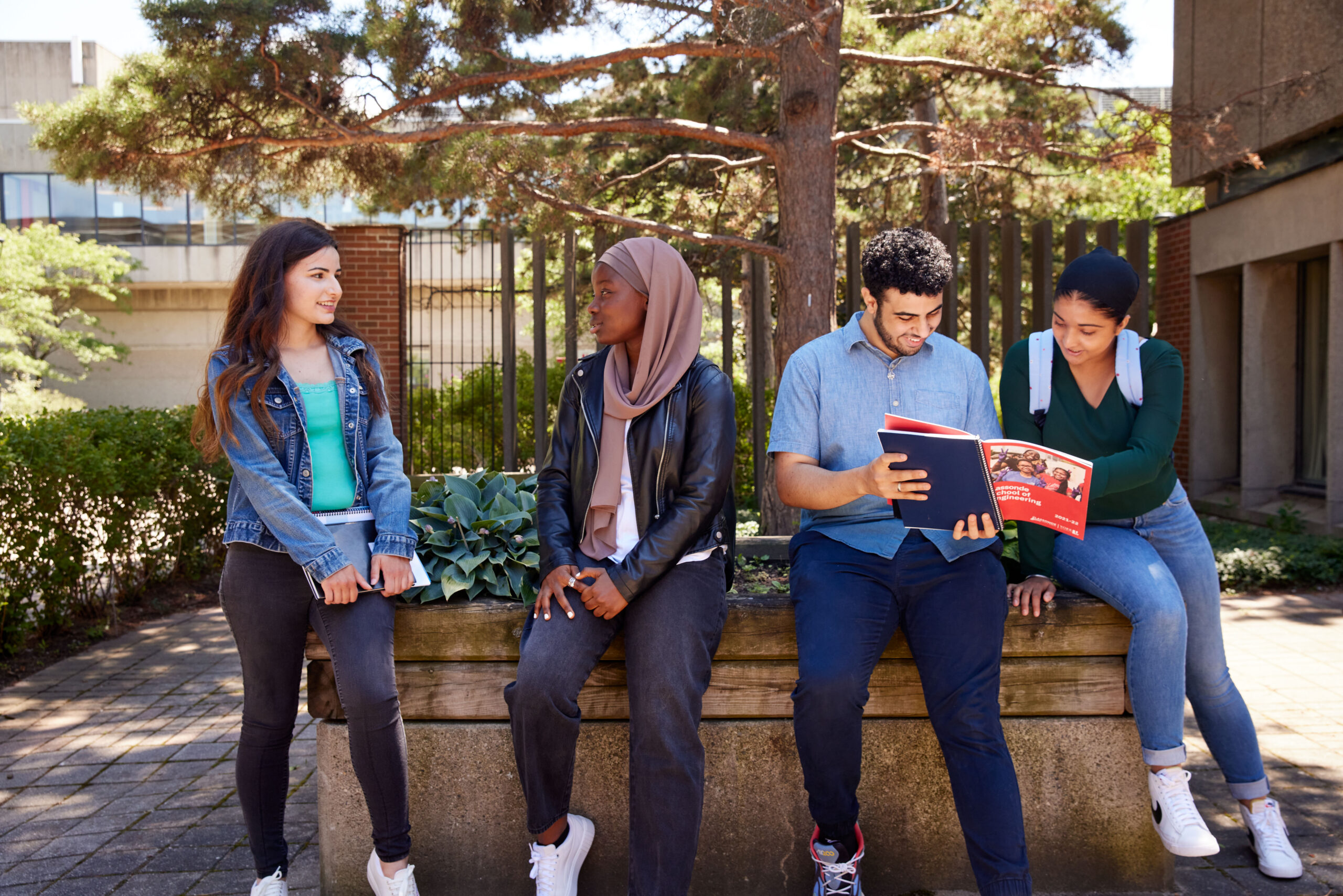 York University students on campus