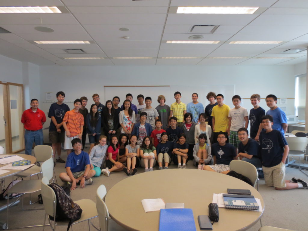 CMS Math Camp group of students