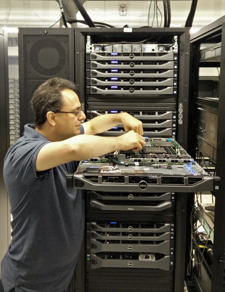Seyed is working on compute cluster