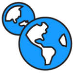 Two Globes Icon