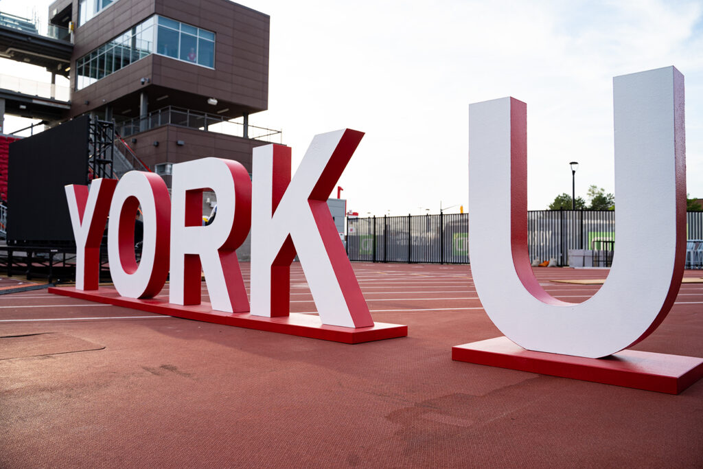 Large York U letters