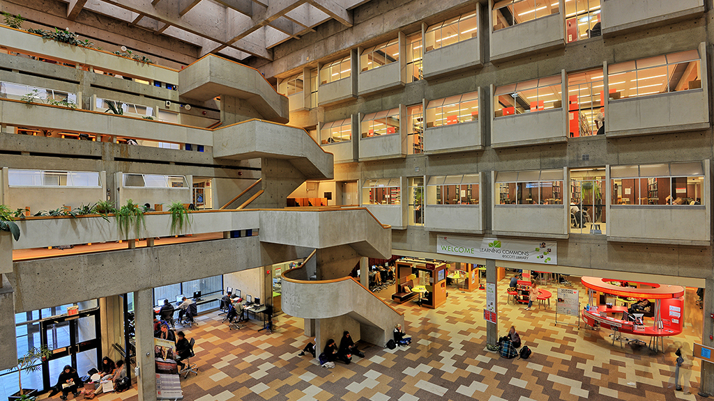 Scott Library Atrium at York University