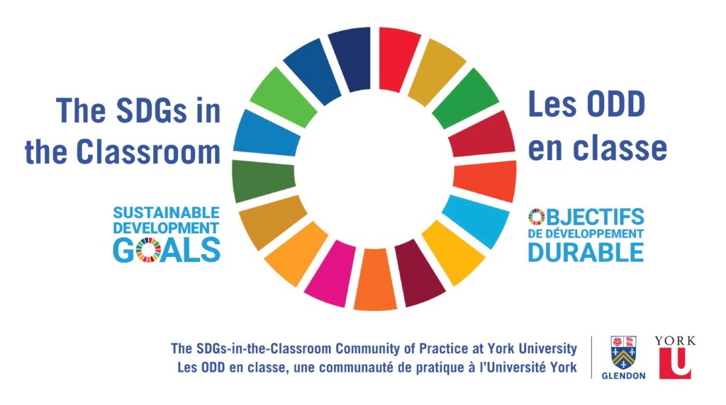 This image shows the logo for the SDGs-in-the-Classroom Community of Practice at York University