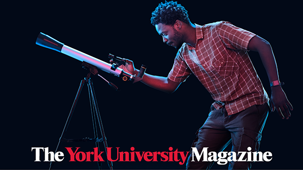Man with telescope